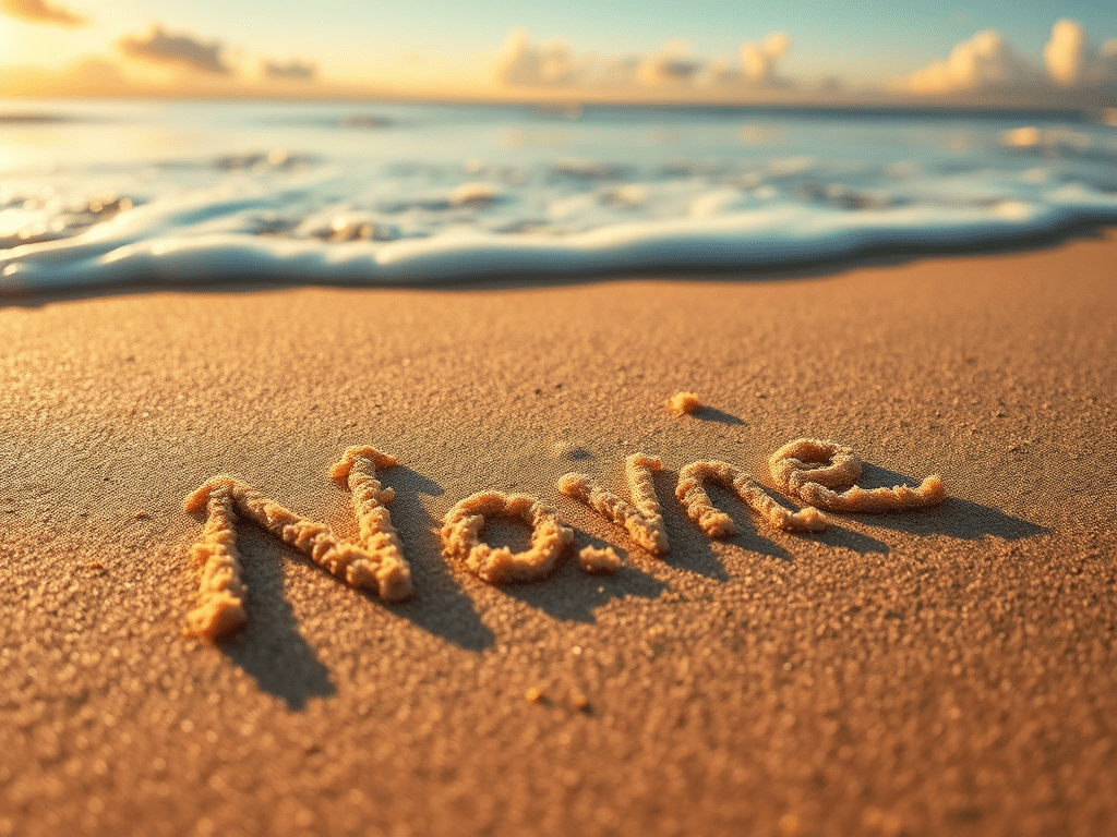 Scrivere Nomi sulla Sabbia: Un Ricordo Indelebile