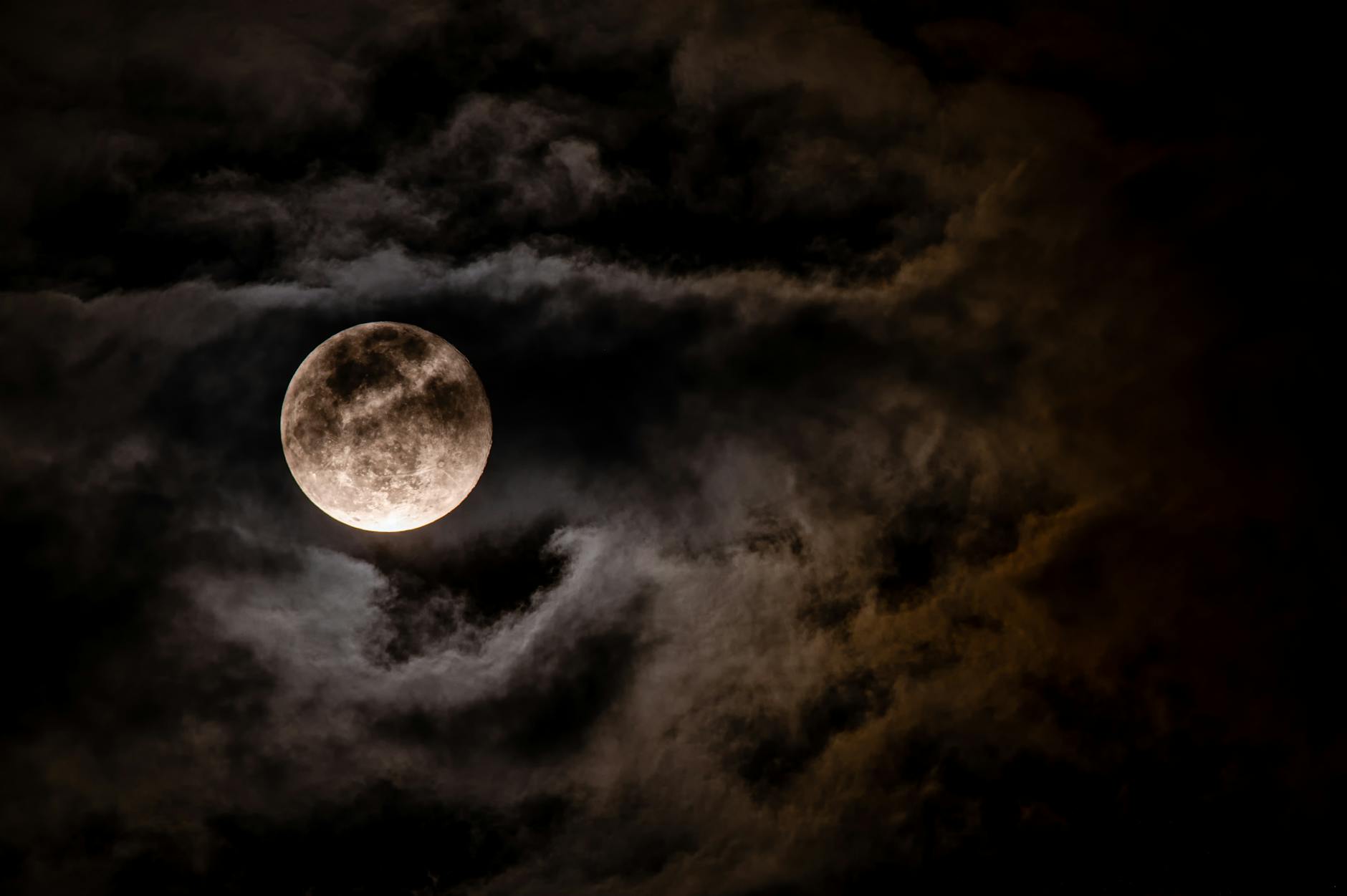 photo of a full moon